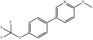 2-Methoxy-5-[4-(trifluoromethoxy)phenyl]pyridiine Structure