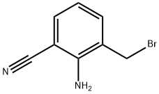 2-氨基-3-(溴甲基)苯腈 结构式