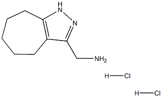 (1,4,5,6,7,8-六氢环庚并[C]吡唑-3-基)甲胺二盐酸盐 结构式