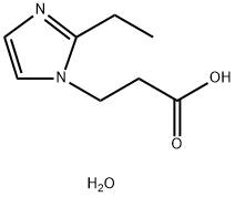 3-(2-Ethyl-1H-imidazol-1-yl)propanoic acid hydrate Structure