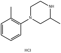 3-Methyl-1-(2-methylphenyl)piperazine hydrochloride Structure