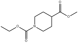 1,4-Piperidinedicarboxylic acid 1-ethyl 4-methyl ester Struktur