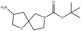 Tert-Butyl 3-Amino-1-Oxa-7-Azaspiro[4.4]Nonane-7-Carboxylate Struktur