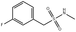 1-(3-fluorophenyl)-N-methylmethanesulfonamide Struktur