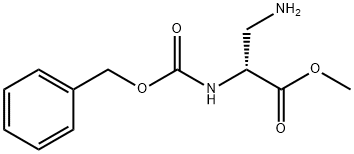 (R)-3-氨基-2-(((苄氧基)羰基)氨基)丙酸甲酯 结构式