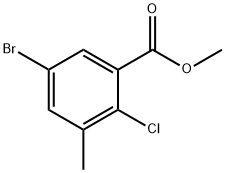 METHYL 5-BROMO-2-CHLORO-3-METHYLBENZOATE,1263377-05-4,结构式