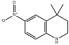 4,4-dimethyl-6-nitro-1,2,3,4-tetrahydroquinoline Structure