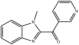 (1-甲基-1H-苯并咪唑-2-基)吡啶-3-甲酮 结构式