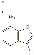 3-Bromo-1H-indol-7-ylamine hydrochloride Structure