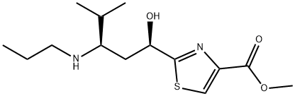 methyl2-((1R,3R)-1-hydroxy-4-methyl-3-(propylamino)pentyl)thiazole-4-carboxylate 结构式