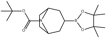 8-叔丁氧羰基-8-氮杂双环[3.2.1]辛-3-硼酸频哪醇酯, 1266349-78-3, 结构式