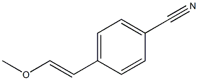 4-(2-Methoxyvinyl)benzonitrile 化学構造式