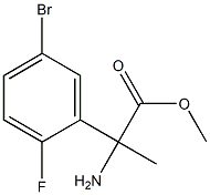 2-AMINO-2-(5-BROMO-2-FLUOROPHENYL)PROPIONIC ACID METHYL ESTER Structure