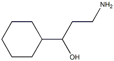 3-胺-1-环己基丙-1-醇 结构式