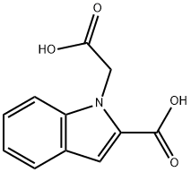 1-(Carboxymethyl)-1H-indole-2-carboxylic acid Struktur