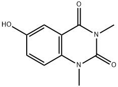 6-hydroxy-1,3-dimethyl-2,4(1H,3H)-Quinazolinedione 化学構造式