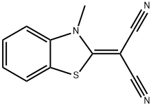 2-(3-methyl-1,3-benzothiazol-2(3H)-ylidene)malononitrile Struktur