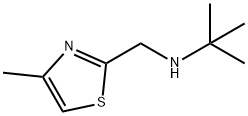 2-Thiazolemethanamine, N-(1,1-dimethylethyl)-4-methyl- 化学構造式