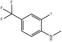 (2-Iodo-4-trifluoromethyl-phenyl)-methyl-amine 化学構造式