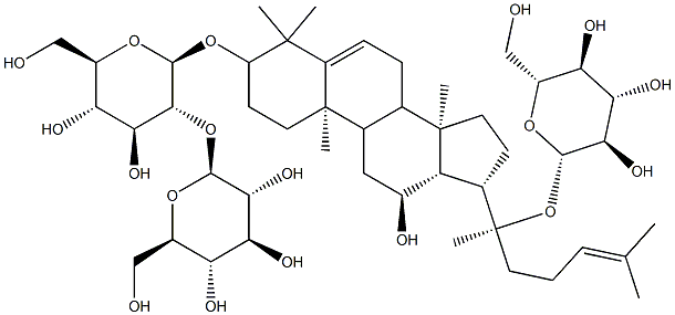 (3beta,12beta)-20-(beta-D-Glucopyranosyloxy)-12-hydroxydammara-5,24-dien-3-yl 2-O-beta-D-glucopyranosyl-beta-D-glucopyranoside