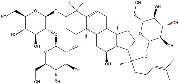 (3beta,12beta)-20-(beta-D-Glucopyranosyloxy)-12-hydroxydammara-5,24-dien-3-yl 2-O-beta-D-glucopyranosyl-beta-D-glucopyranoside|5,6-二去氢人参皂苷 RD