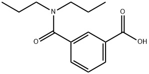 3-(二丙基氨基甲酰基)苯甲酸,126926-35-0,结构式