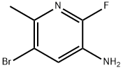 5-溴-2-氟-6-甲基吡啶-3-胺, 1269293-09-5, 结构式