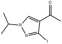 1-(3-iodo-1-isopropyl-1H-pyrazol-4-yl)ethanone Structure