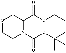 4-(tert-butoxycarbonyl)-3-ethylmorpholine-3-carboxylic acid Structure