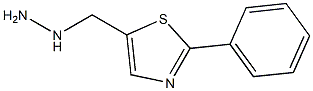 Thiazole, 5-(hydrazinylmethyl)-2-phenyl- Structure