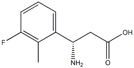 (3S)-3-AMINO-3-(3-FLUORO-2-METHYLPHENYL)PROPANOIC ACID Struktur