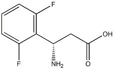 (S)-3-氨基-3-(2,6-二氟苯基)丙酸,1270156-95-0,结构式