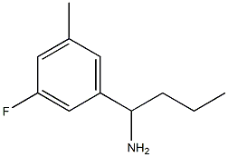 1-(3-FLUORO-5-METHYLPHENYL)BUTAN-1-AMINE Structure