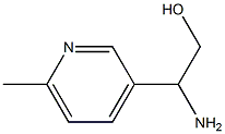 2-AMINO-2-(6-METHYLPYRIDIN-3-YL)ETHAN-1-OL Structure