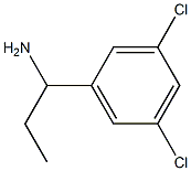 1-(3,5-ジクロロフェニル)プロパン-1-アミン 化学構造式