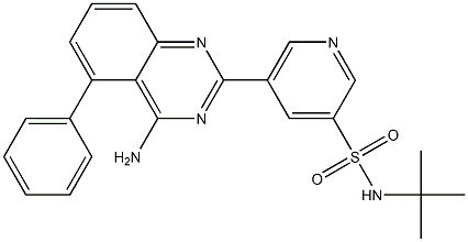 5-(4-amino-5-phenylquinazolin-2-yl)-N-tert-butylpyridine-3-sulfonamide