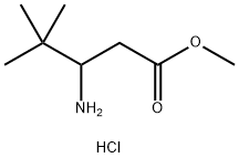 METHYL 3-AMINO-4,4-DIMETHYLPENTANATE HCL Struktur