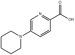 5-(ピペリジン-1-イル)ピコリン酸 化学構造式