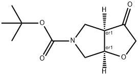 Cis-Tert-Butyl 3-Oxotetrahydro-2H-Furo[2,3-C]Pyrrole-5(3H)-Carboxylate Structure