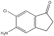 5-Amino-6-chloro-indan-1-one Struktur