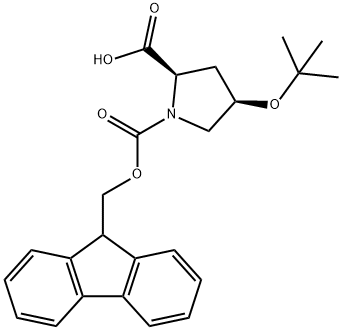 (2R,4R)-4-(tert-butoxy)-1-[(9H-fluoren-9-ylmethoxy)carbonyl]pyrrolidine-2-carboxylic acid Structure