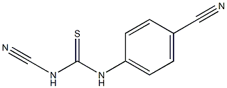 1-氰基-3-(4-氰基苯基)硫代脲 结构式