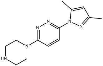 3-(3,5-Dimethyl-pyrazol-1-yl)-6-piperazin-1-yl-pyridazine,1279219-11-2,结构式