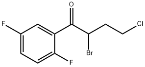 2-Bromo-4-Chloro-1-(2,5-Difluorophenyl)Butan-1-One Structure