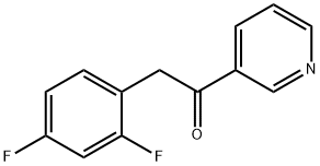 2-(2,4-Difluorophenyl)-1-(Pyridin-3-Yl)Ethan-1-One Struktur
