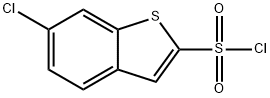 6-CHLOROBENZO[B]THIOPHENE-2-SULFONYL CHLORIDE, 128852-07-3, 结构式