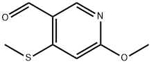 6-甲氧基-4-(甲硫基)烟醛 结构式
