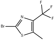 2-bromo-5-methyl-4-(trifluoromethyl)thiazole Structure