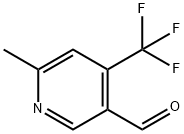 6-甲基-4-三氟甲基吡啶-3-甲醛,1289103-14-5,结构式
