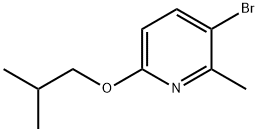 3-溴-2-甲基-6-(2-甲基丙氧基)吡啶 结构式